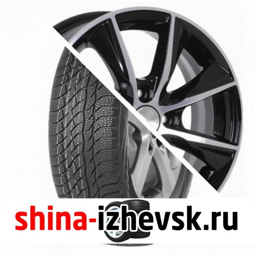 Колесо в сборе Viatti Bosco зима (V-526) 205/70 R15 T 96 + СКАД Порту 6xR15 4×100 ET35 DIA67.1 Серебристый в Ижевске